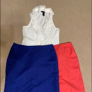 2 skirts 1 top